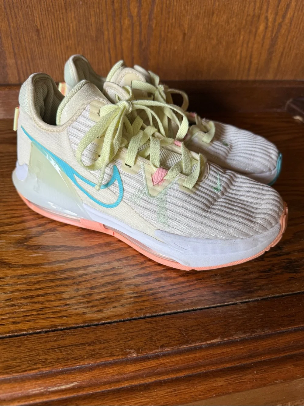 Nike LeBron Witness 6 GS Easter Coconut Milk Size 7 Youth
